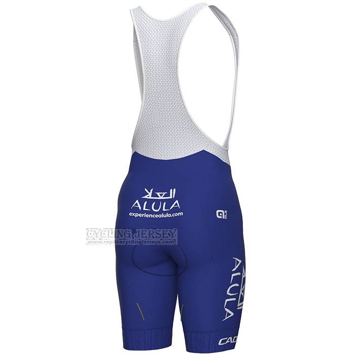 2023 Cycling Jersey Jayco Alula Blue White Short Sleeve and Bib Short